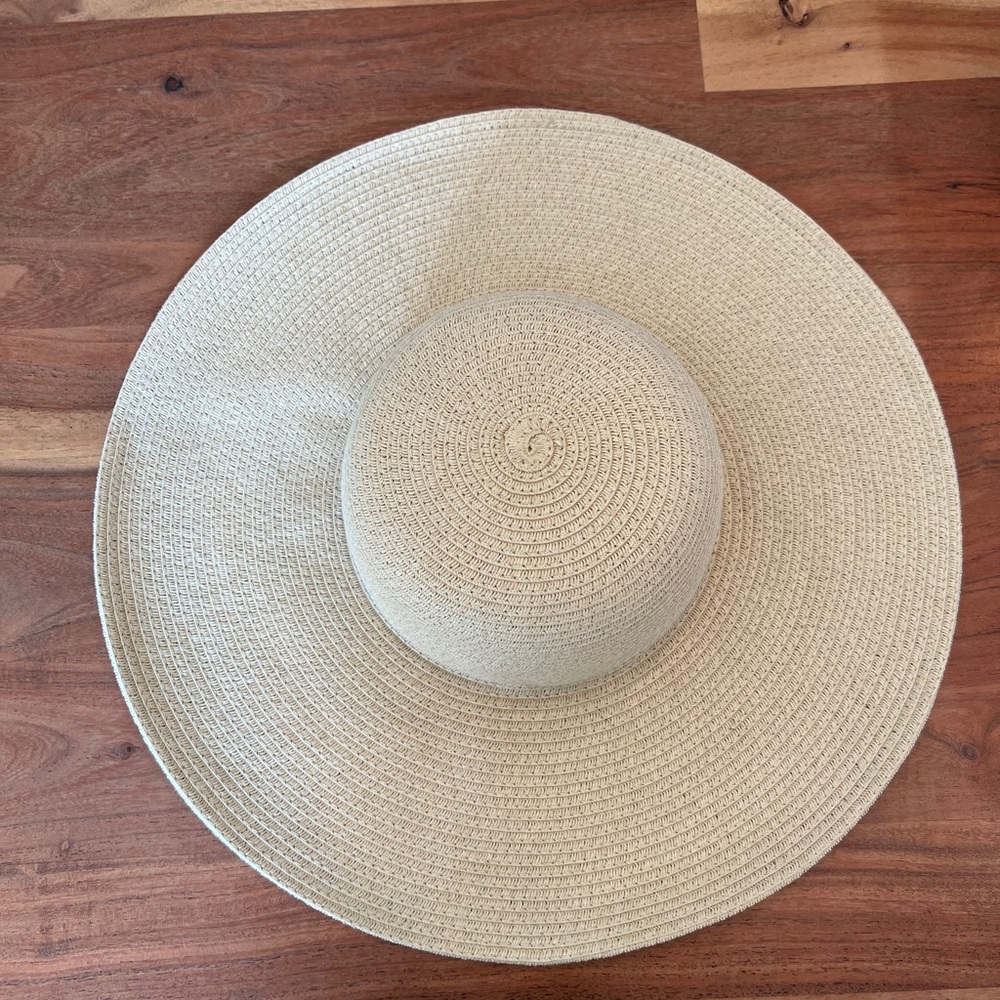 J Crew wide brim straw hat